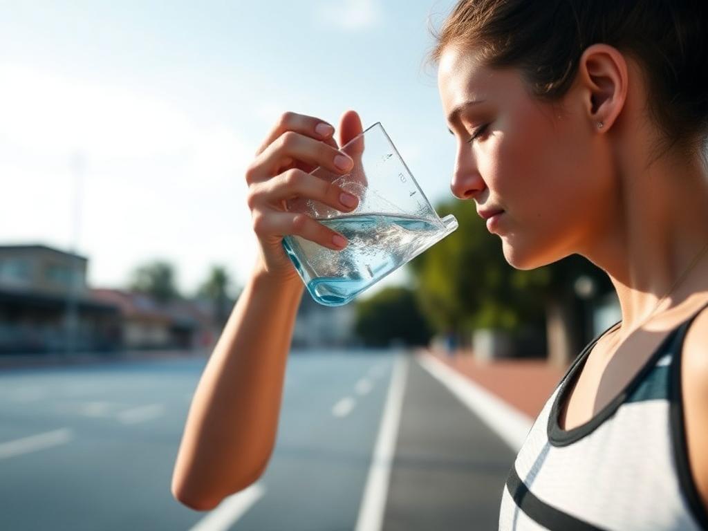 Les besoins en eau pendant l'effort